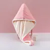 Gorro Secador de Pelo Espeso de Doble Capa para Mujer, Bolsa Absorbente de Agua de Secado Rápido, Toalla para el Pelo, Limpiar el Cabello Lavado, Turbante de Estilo Nuevo, Gorro de Ducha