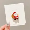 Broche de Peluche de Santa Claus Insignia Ambiente Festivo Accesorios a Juego Árbol de Navidad Muñeco de Nieve Pin Lindo