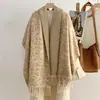 Bufanda de Invierno de Imitación Cachemir Moda Clásica Vintage 2026 para Mujer, Chal de Oficina, Calentador de Cuello Versátil y Cálido