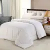 Edredón de hotel anti-plumas 100% algodón, algodón puro, lavable a máquina, apto para hoteles y casas de huéspedes, edredón blanco, apto para todas las estaciones, invierno y verano