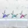 Pendientes de Ciervo de Navidad de Aleación de Titanio Astmf-136 Titanio G23 Rosca Interna Pendientes de Circonio Joyería para Piercing Cabeza