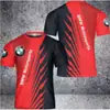 Camiseta de manga corta transpirable de secado rápido con cuello redondo, de venta popular, para motocicleta de montaña todoterreno, ropa para carreras al aire libre y ciclismo para exportación