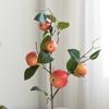 Simulação transfronteiriça de frutas atacado ramo de maçã vermelho Fuji casa decoração de sala de estar fotografia adereços de frutas falsas simulação flores