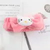 Diadema de lazo de dibujos animados estilo coreano diadema de felpa para lavarse la cara accesorios para el cabello de máscara de maquillaje diadema linda para el cabello