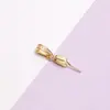 Pingente de Prata de Lei S925 com Furo Oblíquo, Fecho Tipo Clipe, Pingente de Buda de Jade Guanyin, Acessórios DIY Versáteis, Banhado a Ouro 18K