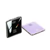 Novo Mini Espelho Transfronteiriço Carregamento Rápido 120W com Cabo Embutido Power Bank Display Digital Ultra Fino Compacto Impressão de Presente