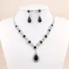 Conjunto de Colares Transfronteiriços Europeu e Americano Conjunto de Joias de Liga Conjunto para Vestido de Banquete Corrente Moda Versátil Joias de Noiva Atacado