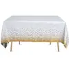 Platos y Vasos de Papel con Lunares Blancos y Sellado Dorado, Borde Transfronterizo, Vajilla Desechable, Accesorios de Decoración para Cumpleaños, Mantel, Banderines Triangulares