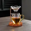 Accesorios estante para fugas de té de pera taza de presentación filtro de té filtro de té integrado juego de té compartimento de té embudo estante colador de té
