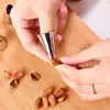 Protetor de Dedo para Colheita de Vegetais em Aço Inoxidável, Protetor de Dedo, Manga de Dedo, Descascador de Alho, Cortador de Edamame, Faca para Polegar