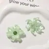 Parches de vidrio texturizado de alta calidad en colores mate para accesorios de pelo de flor de golondrina, tachuelas para pendientes DIY, accesorios para llaveros