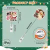 Porta credencial retráctil navideño con cordón, Papá Noel, Reno, Clip retráctil para credencial de acrílico, Porta identificación de oficina para personal médico