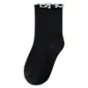 Calcetines de Media Pantorrilla para Niños Estilo Primavera/Otoño Algodón Peinado Encaje Bebé Puño Suelto Borde Fruncido Calcetines para Niños