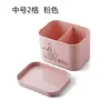 Caja de almacenamiento de cosméticos de escritorio de plástico translúcido esmerilado para labiales con tapa, caja para mascarillas, caja organizadora para productos de cuidado de la piel