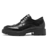 Zapatos de Cuero de Vaca de Moda para Hombre que Aumentan la Altura Clásicos para Exteriores de Cuero Genuino Suela Gruesa Cómodos Versátiles Zapatos Casuales