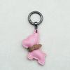 Estoque Transfronteiriço Mini Método Luta de Cachorros Chaveiro Desenho Animado Pingente de Cachorrinho de Couro Chaveiro de Carro Acessórios para Capa de Celular