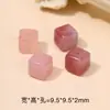 Acessórios de Contas Espaçadoras Cubo de Açúcar de Cristal Natural Feitos à Mão Pulseira DIY Colar Pingente Água-marinha Quadrado Pequenos Acessórios Atacado