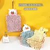 Toalha de Mão de Chenille para Pendurar na Cozinha e Banheiro, Absorvente e de Secagem Rápida, Design Fofo de Desenho Animado, Toalha para Limpeza Doméstica, Tamanho Grande