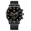 Nuevo Reloj de Pulsera de Malla con Temperamento a la Moda para Hombre Set de Reloj de Cuarzo Moderno Personalizado para Hombre Dropshipping