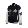 Nova Jaqueta de Baseball Retro Americana Outono Jack Chuan Yang Bordada Estilo Casal Fashionável e Versátil