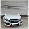 Acabamento frontal e inferior para Civic 16~19 para modificação adequado para Civic 10ª geração Honda faixa decorativa brilhante de malha frontal e central M