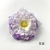 Tang Feng Pez Dragón Flor de Peonía Cabeza Bolsita de Materiales para Hacer Tocados Étnicos Minoritarios DIY Pasador Hecho a Mano Flor Acompañante Regalo Flor Artificial
