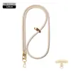 Cordón de alta gama original para teléfono móvil de 8 MM resistente para colgar en el cuello ajustable para exteriores anti-pérdida cuerda trenzada para muñeca dorada