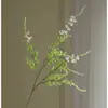 Simulación estilo europeo de planta verde roatgrass flor de simulación estilo pastoral arreglo floral para el hogar planta verde salvia con flor paisajismo