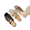 Sandalias de cuña tejidas huecas de punta abierta retro francesas nuevas Primavera/Verano 2026 con aumento interno de altura para comercio transfronterizo