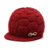 Gorro de Invierno para Niños, Adultos de Mediana Edad y Ancianos, Forrado de Felpa, Engrosado, Cálido, Gorro de Madre, Estilo Occidental, Gorro Forrado de Felpa, Gorro de Punto Casual, Gorro de Lana