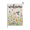 Bandera de Jardín de Pascua Personalizada al por Mayor Decorativa para Exteriores y Patios Bandera Impresa con Patrón de Corazón Bandera de Jardín