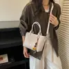 Bolso de Mano de Moda Transfronterizo Bolso de Mujer 2026 Verano Nuevo Textura de Alta Calidad Bolso Tipo Cesta de Picnic Bolso Versátil de Hombro Único Cruzado
