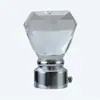 Varão de cortina com cabeça de cristal, varão de cortina de alta qualidade com cabeça decorativa de cristal, modelo 2026