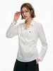 Camisa suéter PCLPP de gola V e manga longa, camisa casual de verão leve e respirável com proteção solar