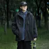 Jaqueta masculina Enbu, novidade de outono estilo workwear americano, marca da moda, jaqueta versátil casual solta para homens