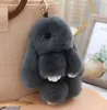 Piel de Conejo Rex Sintética Colgante de Conejo Muerto Muñeca Linda de Dibujos Animados Colgante de Conejo Llavero de Coche Colgante de Bolso