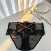 Calcinhas Rendadas Picantes com Estampa de Leopardo e Bolinhas, Pretas e Brancas Vazadas de Cintura Alta Finas para Mulheres