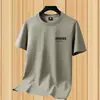 Camiseta de Manga Corta Redonda Holgada Estilo Coreano Transfronteriza para Hombre Moda de Verano para Hombre Sudadera Fina de Moda de Manga Corta para Hombre