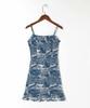 Verano Nuevo Moda Europea y Americana para Mujer Vestido de Tirantes con Estampado Floral con Volantes en la Espalda Descubierta S11374