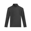 Ropa de Otoño Engrosada con Forro Polar para Hombre Cuello Medio-alto Cálido a Prueba de Frío Ropa Interior Camiseta Base Ajustada Interior de Manga Larga Top de una Pieza