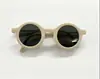 Gafas de Sol Redondas Pequeñas Plegables Estilo Nuevo para Niños, Modernas y Lindas, Gafas de Sol Elegantes para Bebés, Gafas con Protección Solar Anti-UV