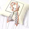 Ins fita de cetim da Coreia do Sul lenço feminino tira estreita fita decorativa multiuso versátil cinto lenço fino pequeno
