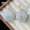 Hebilla de Plata S925 Cui Tianshan Jade de Seda Dorada Natural de Xinjiang Hebilla de Seguridad Retro Colgante Joyería Chinoiserie Nueva Accesorios Venta al por Mayor