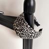 Faixa de cabelo larga com arco de leopardo Maillard, feminina, europeia e americana, retrô, alta, craniana, pressão, aro de cabelo, acessórios de cabelo de alta qualidade