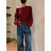 Chegou. Suéter de tricô feminino para outono e inverno, de alta qualidade, casual, macio e confortável, acinturado, modelador, camada interna, top básico