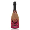Cuerpo de botella de gel de ducha pegado Copa de Diamante pegado herrajes de diamante pegado procesamiento de diamante cuerpo de botella de metal pegado Botella de vino de Diamante pegado Diamante