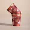 Taza Especial Engrosada para Boda, Taza de Té para Boda, Vaso de Papel Desechable, Taza China para Brindis de Boda