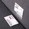 Etiqueta Magnética Transparente de Acrílico Etiqueta de Precio para Estante de Supermercado Etiqueta de Identificación con Ranura para Tarjeta Magnética para Equipo de Taller