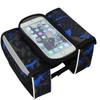 Ciclismo ao ar livre bicicleta touch screen telefone saco impermeável mountain bike frente feixe saco bicicleta sela saco