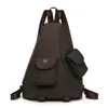 Nova Bolsa de Peito Feminina de Primavera, Bolsa Transversal de Alto Padrão, Mochila Pequena Casual Masculina Leve, Bolsa para Viagem de Curta Distância